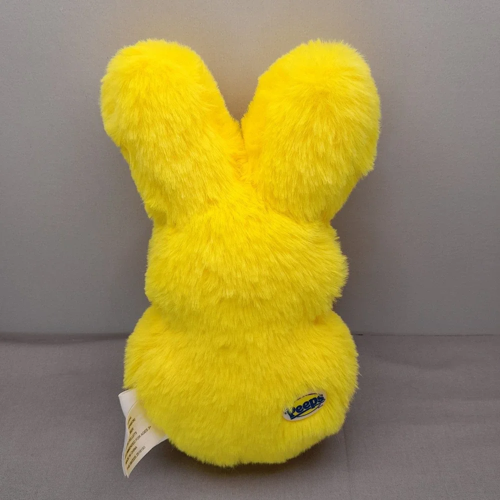 Peeps Yellow Bunny Plush Dan Dee Stuffed Animal Easter 8 Inch Fuzzy Bunny